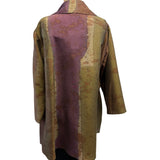 Kay Chapman Shirt, Swing, Splatter, Copper/Purple/Green, S