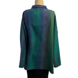 Kay Chapman Shirt, Issey, Green/Purple  L