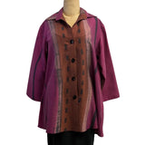 Kay Chapman Shirt, Swing, Splatter, Pink/Rust S