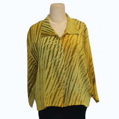 Kiss of the Wolf Top, Kimono, Golden/Chartreuse S