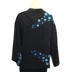 Kiss of the Wolf Top, Kimono, Caribbean Martini Batik, M