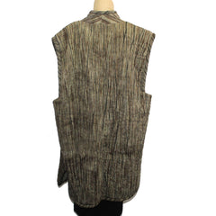 Kiss of the Wolf Vest, Tibetan, Shibori, Serengetti, L