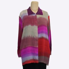 Kiss of the Wolf, Kimono Top, Violet/Pink Rothko, S