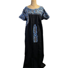 Miriam Campos Dress, San Antonino, Black/Blue-Silver, M