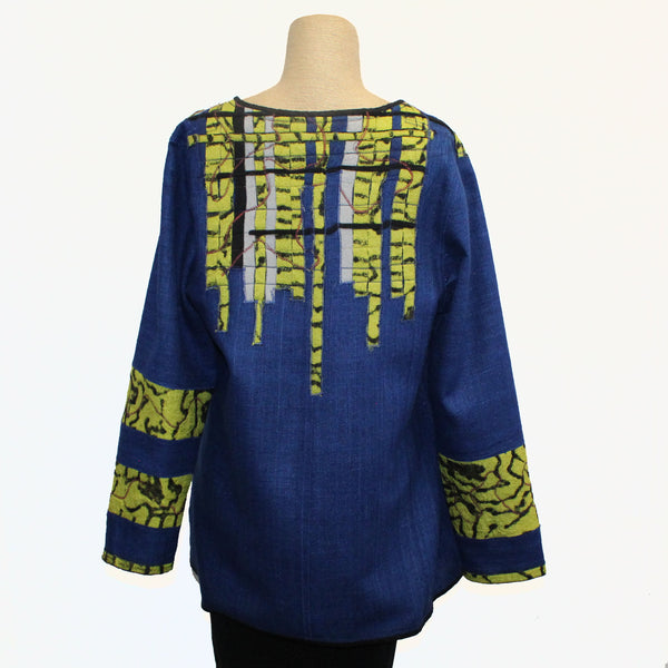 Maggy Pavlou Jacket, Blue/Yellow, XS/S