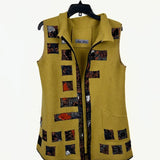Maggy Pavlou Vest, Gold/Multi-Color, S