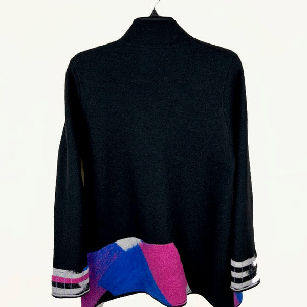 Maggy Pavlou Jacket, Black/Pink/Blue, XS