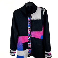 Maggy Pavlou Jacket, Black/Pink/Blue, XS