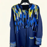Maggy Pavlou Jacket, Blue/Yellow/Navy, L/XL