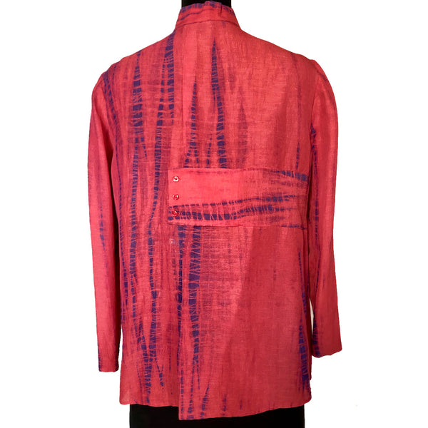 Doshi Shirt, Sideways, Red/Plum, S