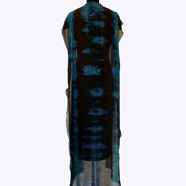 Doshi Vest, Floating, Long, Blue Knot, OS, #2