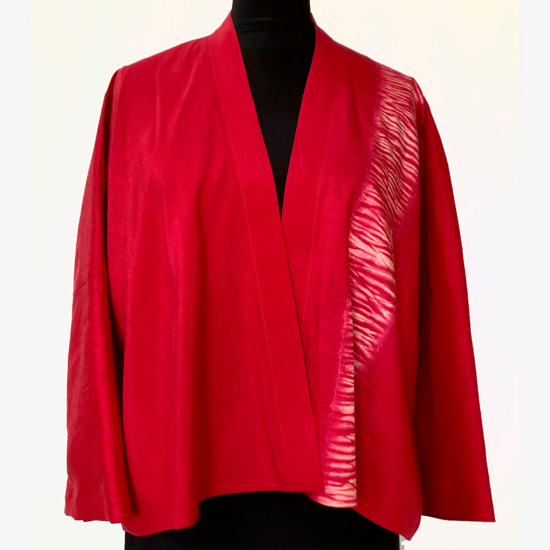 Doshi Jacket, Santoka, Red Devil, OS – Santa Fe Weaving Gallery