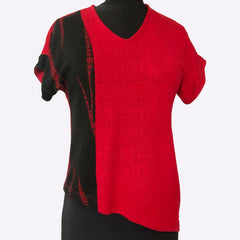 Doshi Tee, Upstage, Red/Black, XXS