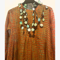 Neeru Kumar Dress, Green/Orange S & M