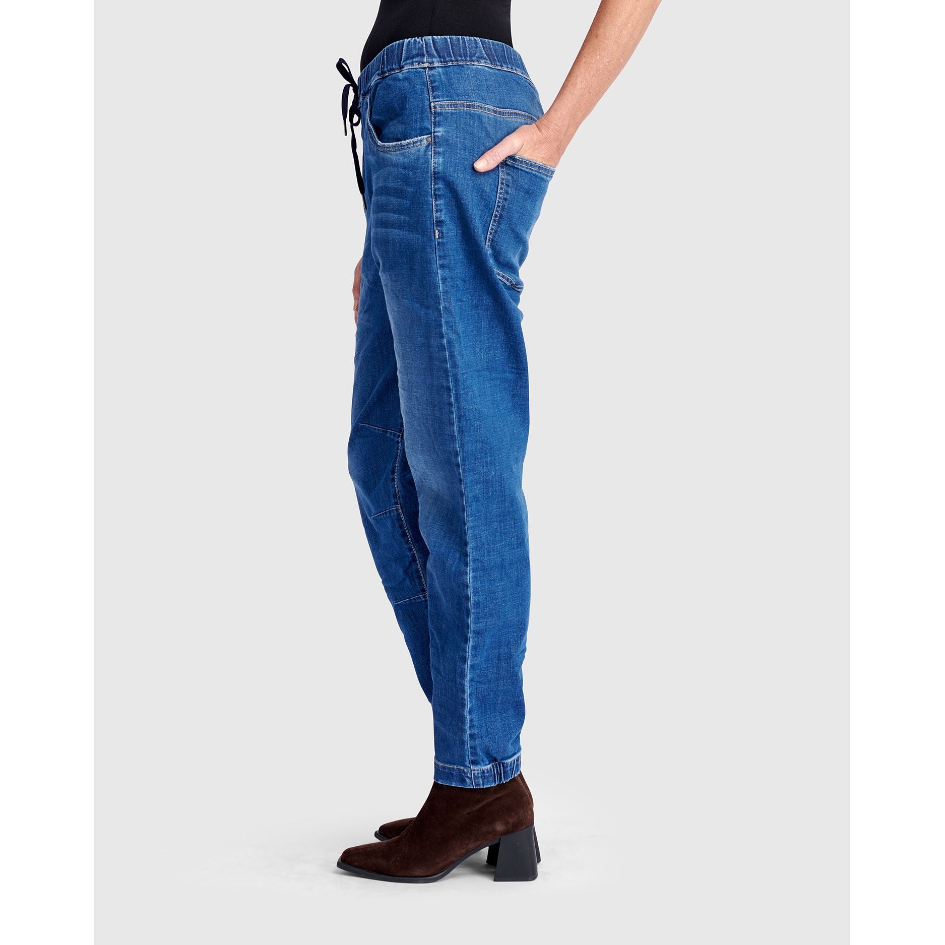 Alembika Pant, Stretch, Boyfriend Jogger, Denim M