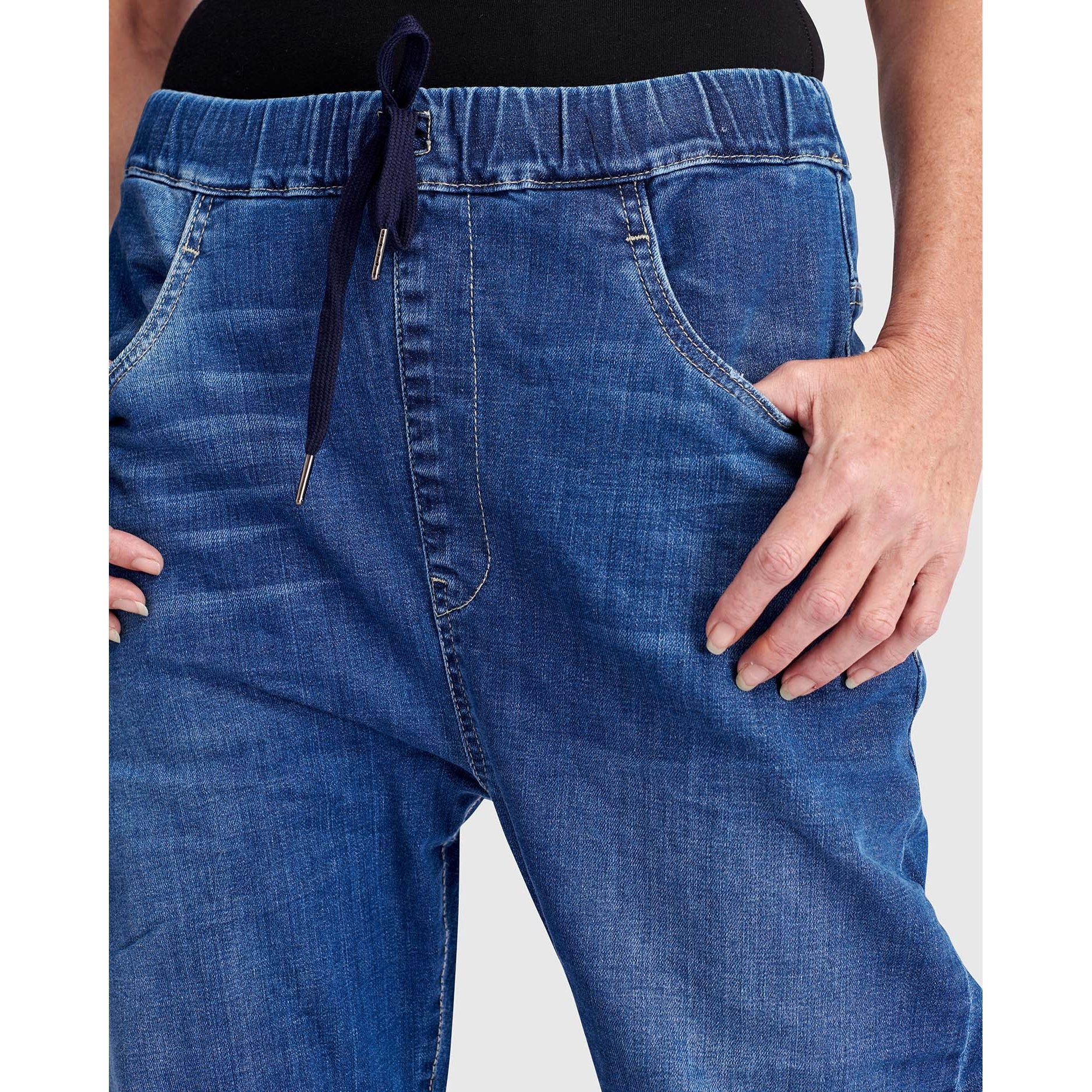 Alembika Pant, Stretch, Boyfriend Jogger, Denim M