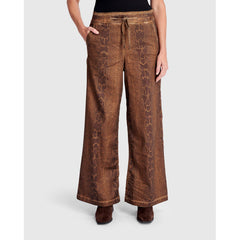 Alembika Pants, Stretch, Wide Python, Brown L