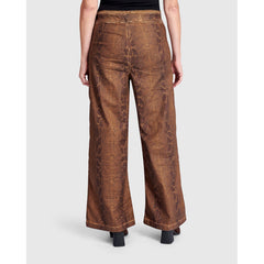 Alembika Pants, Stretch, Wide Python, Brown L