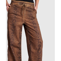 Alembika Pants, Stretch, Wide Python, Brown L