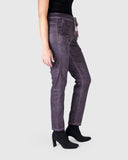 Alembika Pant, Paisley Iconic Stretch, Eggplant XS, S, M & L