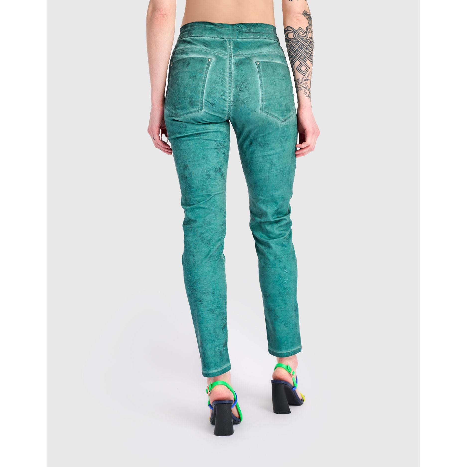 Alembika Pant, Stretch, Aqua/Gray XS