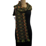Pamela Whitlock Scarf, Lime/Black/Multi