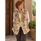 Lyndy Runyon Vest, Felted, Cream & Gold XS