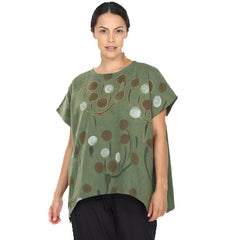 Yaza Pullover, Batik, Green, OS Fits Sizes 8-14