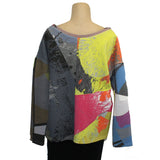 Andrea Geer Boxy Top, Reversible, Multi-Color, S/M, #1