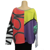 Andrea Geer Boxy Top, Reversible, Multi-Color, L/XL, #5