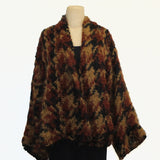 Amano Jacket, Houndstooth, Alpaca, Gold/Cognac/Black