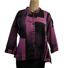 Adverb Shirt, After, Fuchsia/Black M & L