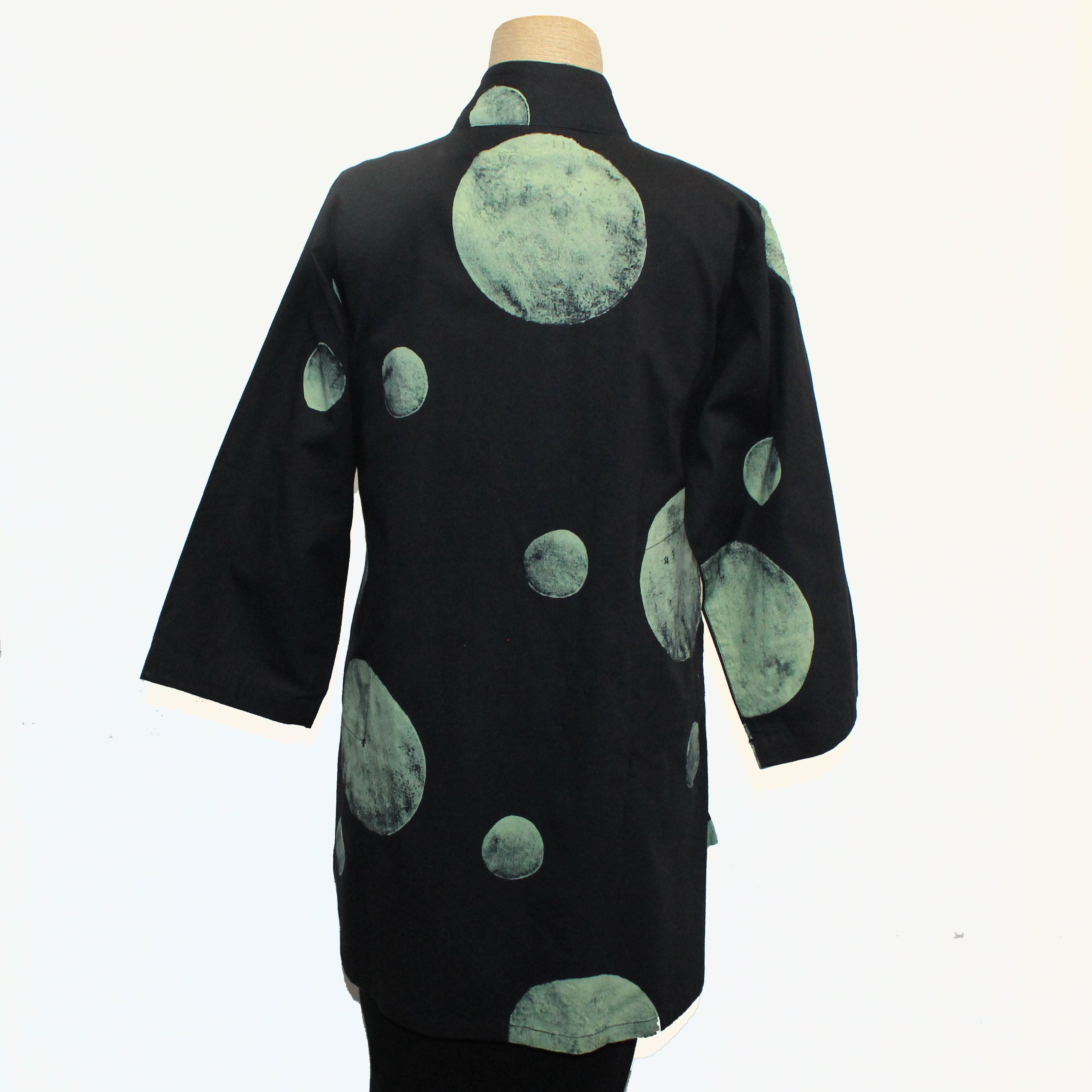 Adverb Shirt, Therefore, Moon, Black/Mint XS