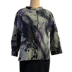 Adverb Shirt, After, String, Sage/Purple/Black S, M & L
