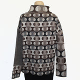 Beyond Threads Pullover, Pique Dots, Brown/Tan/Natural/Grey S