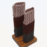 Beyond Threads, Mittens, Fingerless, Pique, Cinnamon/Brown/Tan/Black