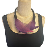 Christina Brampti Necklace, Mesh, Wings, Purple/Pink
