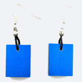 Christina Brampti Earrings, Cube, Blue