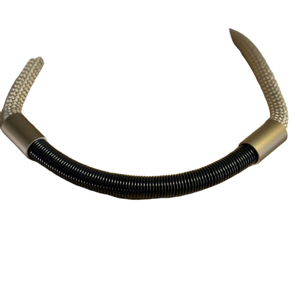 Christina Brampti Necklace, Taupe/Black