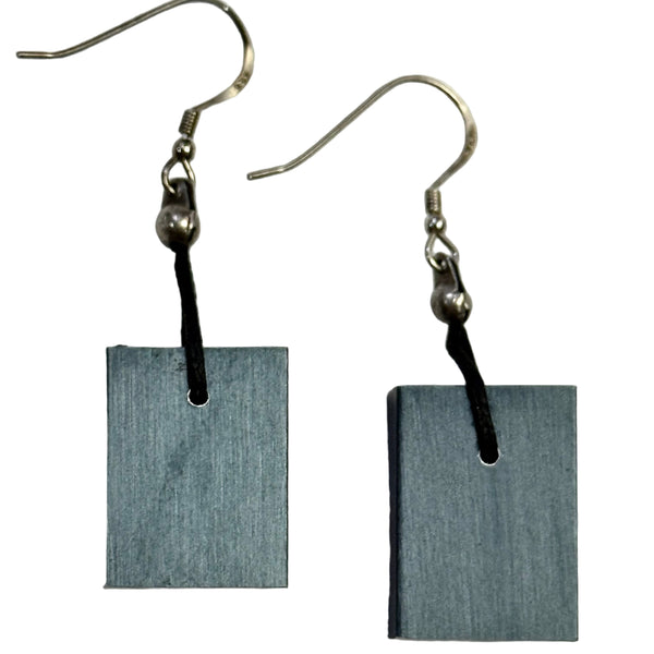 Christina Brampti Earrings, Pewter