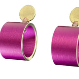 Christina Brampti Earrings, Post, Purple