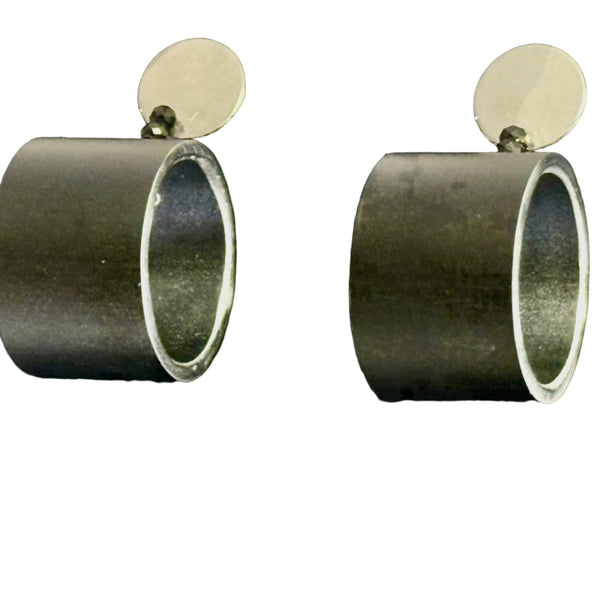 Christina Brampti Earrings, Post, Black