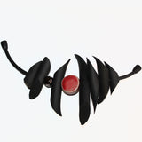 Cautero Creations Bracelet, Black/Red Circle