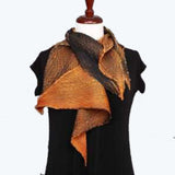 Cathayana Scarf, Zigzag, Black/Gold