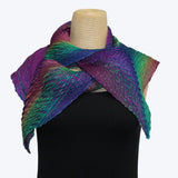 Cathayana Scarf, Zigzag, Purple/Blue