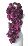 Dagmar Binder Collar, Ruffled, Fuchsia