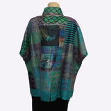 Darshan Shah Shirt, Short, Turquoise/Green/Purple M/L