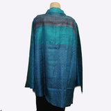 Darshan Shah Shirt, Long, Turquoise/Gold, L