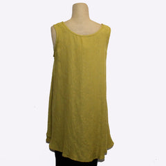 Dress To Kill Swing Tank, Mustard, XS