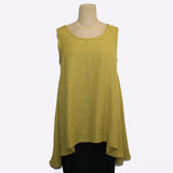 Dress To Kill Swing Tank, Mustard, XS